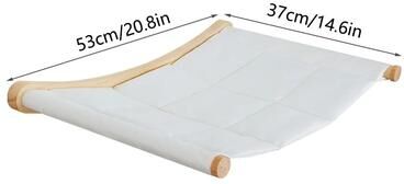 Inspired Finds SkyTrail Wall Mounted Cat Climbing Shelf Set Sisal Scratching Steps & Elevated Cat Playground fabric Hammock Bed