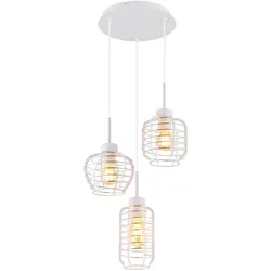 Pendelleuchte Deckenlampe Hängeleuchte Aluminiumstäbe höhenverstellbar H 120 cm
