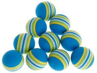 Pet Hub 10 Pack Interactive Dog Balls: Fun Toy For Small To Medium Pets, Ideal For Outdoor Play Blue