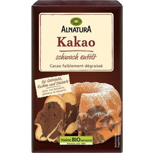 Alnatura Kakao schwach entölt, Pulver, BIO, 100% Kakaogehalt, vegan, 125 g