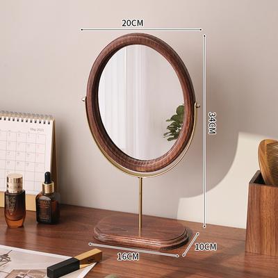 Fusion Finds Retro Vanity Mirror Desktop Oval Makeup Mirror For Bedroom, Dorm & Dressing Table style A