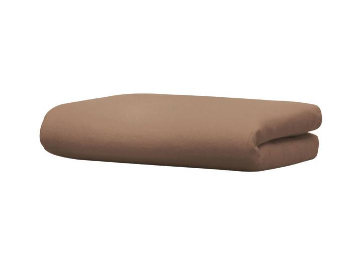 Biber-Betttuch aus 100% Baumwolle, Schoko, Größe 032 (1 Betttuch, 220/270 cm)