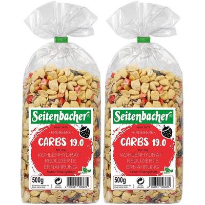 Seitenbacher Carbs 19.0, Erdbeer 2x 2x500 g