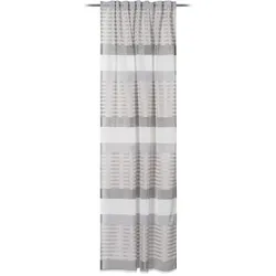 Gözze Fertiggardine Mara 140 x 245 cm Polyester Grau Stein