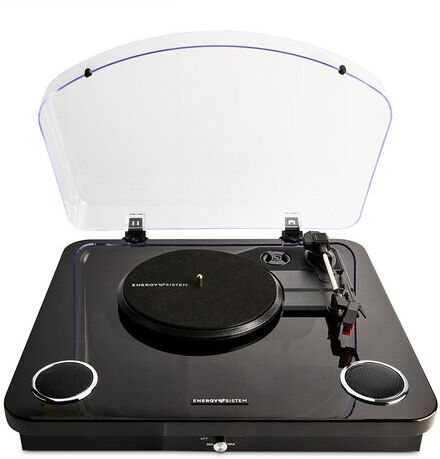 Energy Sistem Tocadiscos BlackSpin 10W, Bluetooth. Negro