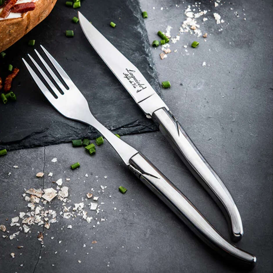 Laguiole Style de Vie Set de 6 couteaux à steak Luxury Line en acier inoxydable –