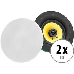 Pronomic CLS-880 WH 2-Wege High-End Gewebe Einbaulautsprecher 320 Watt 2x Set