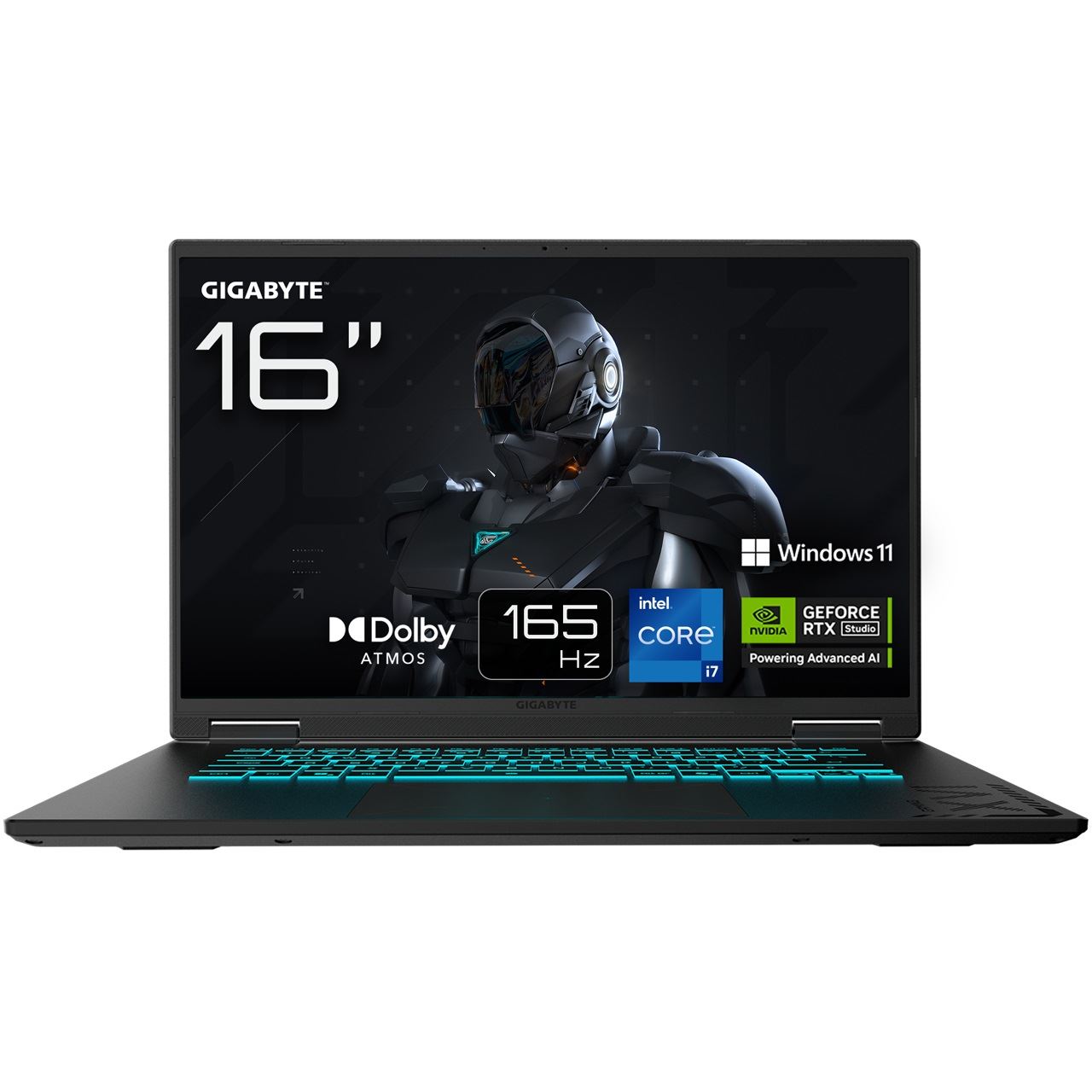 16" (40,64cm) Gigabyte GAMING A16 CWHI3DEC94SH QHD 165 Hz / Intel RPL i7-13620H / RTX 5070 8GB / 16 GB x 1 (5600 MHz DDR5) / 1TB SSD / W11H