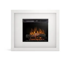 OutInFire LITOS – Freistehender elektrischer LED-Kamin, Mattweiß,  23"