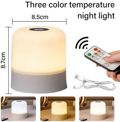 Uplift Picks 16 Color Rechargeable LED Table Lamp With Touch Control 3 Colors