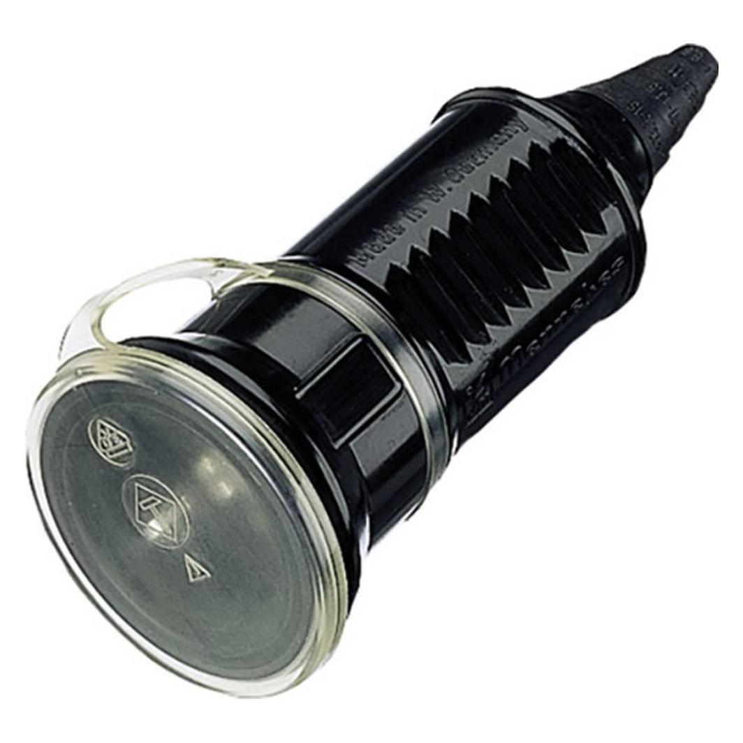 Mennekes 16A2P+E 230V 10755 Schuko-Kupplung schwarz (10755)