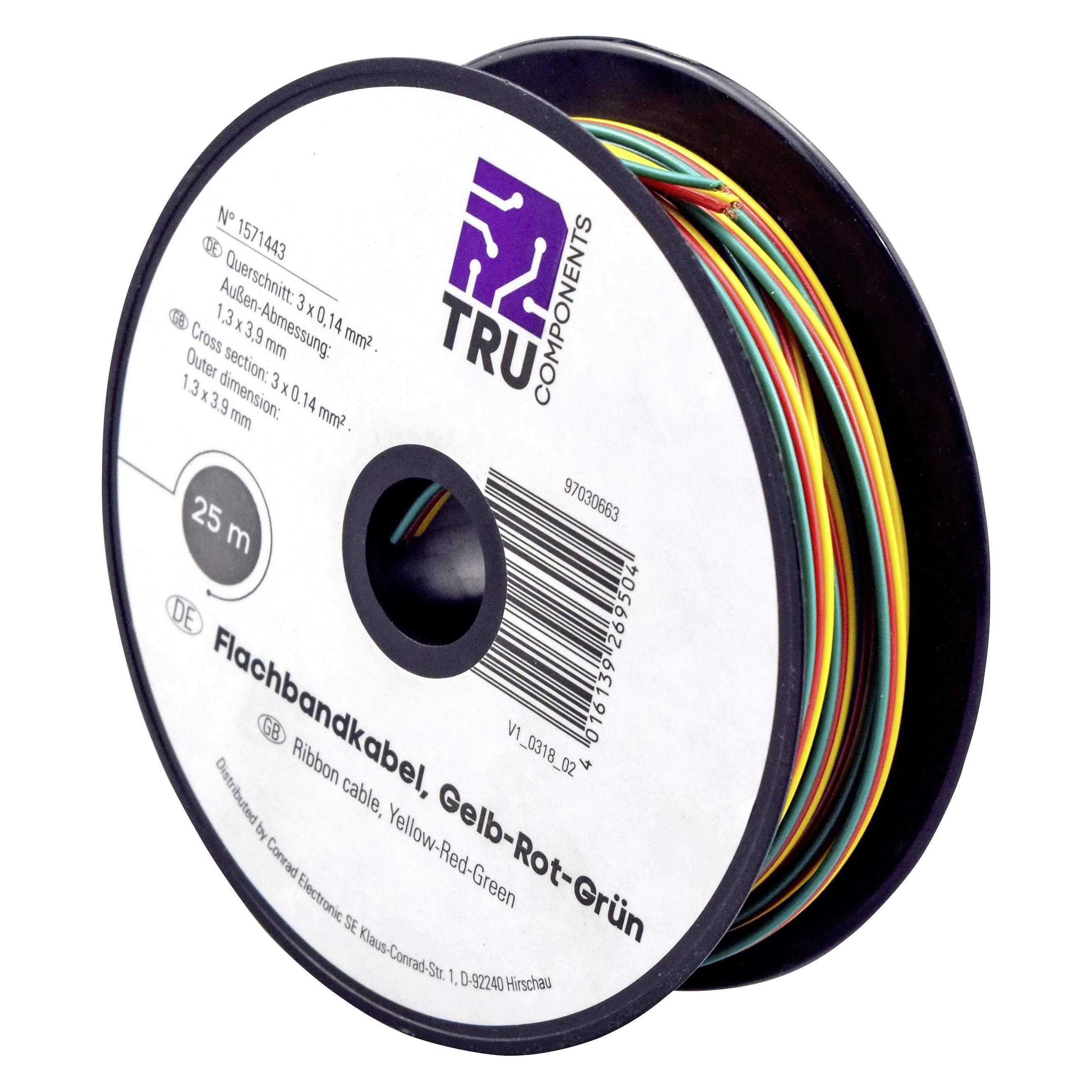 Tru Components Flachbandkabel (1571443)