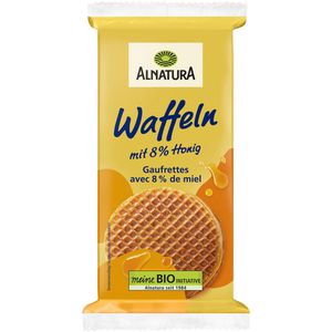 Alnatura Waffeln Honig-Waffeln, Stroopwaffeln, BIO, mit Honig, 175 g