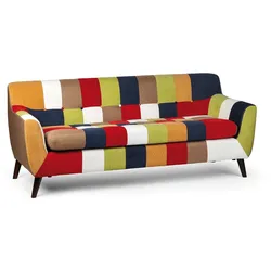 Patchworksofa FIESTA, 3 Sitze