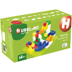 Hubelino Kugelbahn Erweiterung Weiche 43-tlg., mehrfarbig