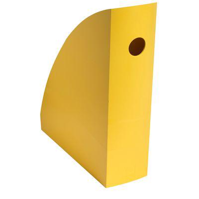 Stehsammler Exacompta BEE BLUE Pen Cube, für Dokumente im Format A4+, mit Griffloch, Kunststoff, safrangelb, 6 Stück