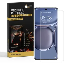 1x Panzerfolie für Huawei P50 Pro FULL SCREEN Displayschutz Schutzfolie KLAR/ ANTI-SHOCK/ ANTI-KRATZ/ ANTI-BRUCH/ ANTI-SCHMUTZ