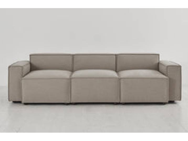 Dreisitzer-Sofa Model 03, Steingrau