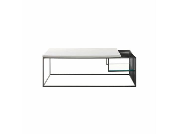 Trendstore Juba Couchtisch - Lack weiß matt Futuristische Optik im industriellen Stil, gerade Linien, zwei tolle Farbkombinationen wählbar Modern, Natur