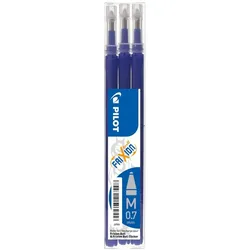 Pilot, Ersatzpatronen + Tintenfass, Ersatzteilset Frixion 0,7 Stift 3 Stücke Blau (12 Stück) (0.40 mm)