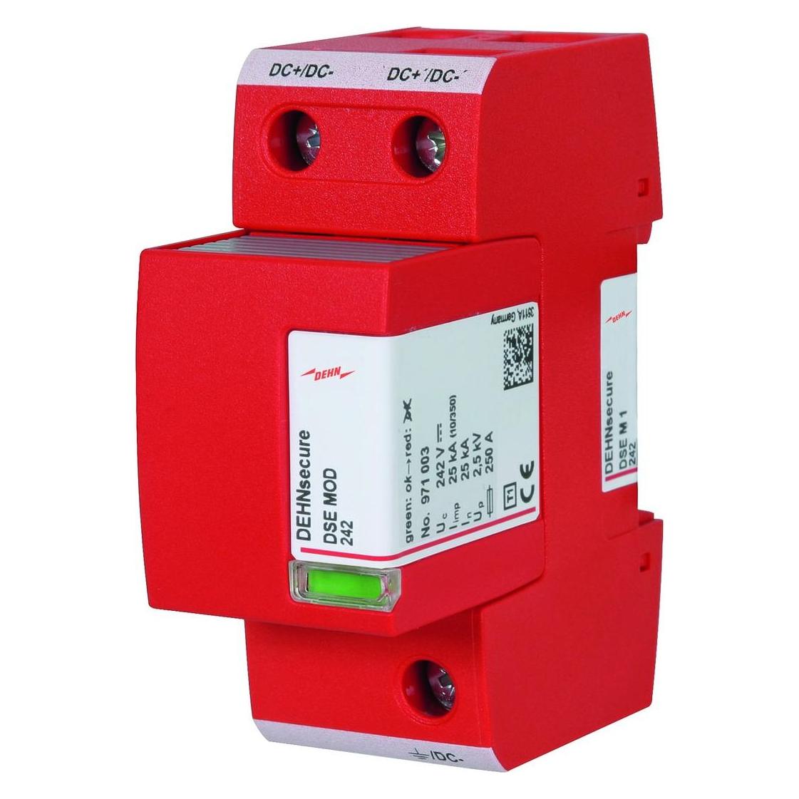 Dehn 971122 Koordinierter Blitzstromableiter Typ1 DEHNsecure M f. DC-Stromkreise (971122)