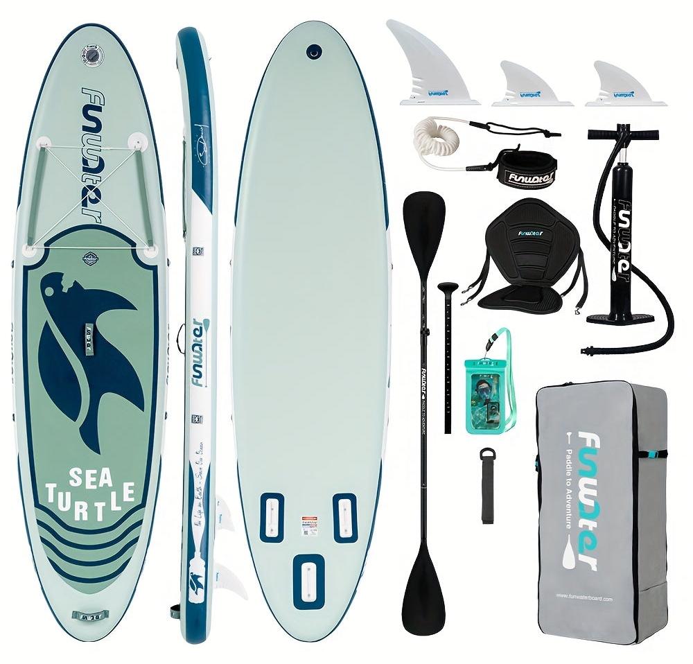 Stand-Up-Paddle-Board - Aufblasbares Board - Nachhaltiges PVC - Blau und leicht