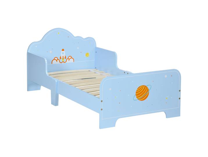 Zonekiz Lit Enfant en Bois 143X74X59 cm pour Enfants de 3 à 6 Ans Charge 80 kg