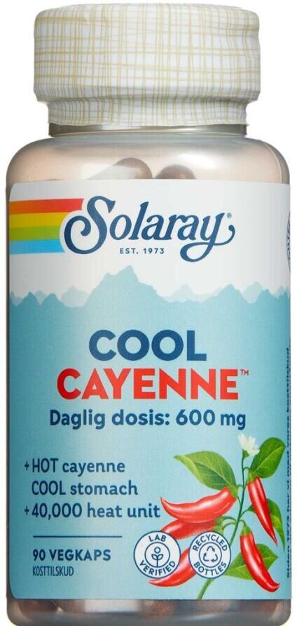 Solaray Cool Cayenne Kosttilskud 90 stk