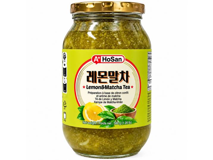 Préparation pour thé à base de citron confit et arôme de matcha 580g