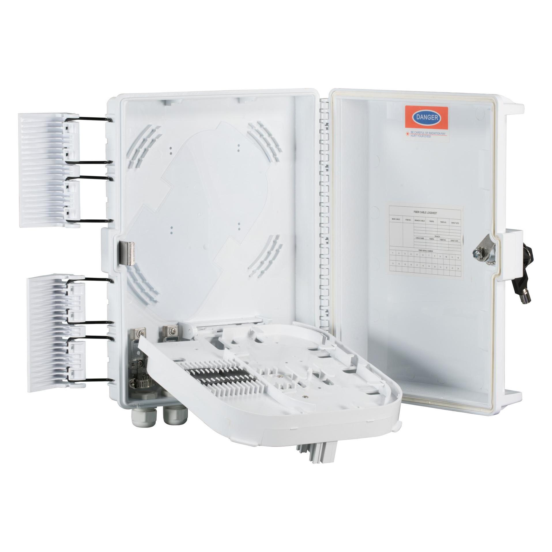 EFB Elektronik FTTH IP65 Anschlussbox für 16Fasern, 16Kupplungen und Faserüberlängenaufnahme (FTTH-BOX-OUT-1)