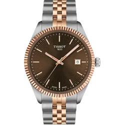 Tissot Ballade 40mm, Swiss Made Quarzwerk, Braun Roségold Herrenuhr T156.410.22.291.01
