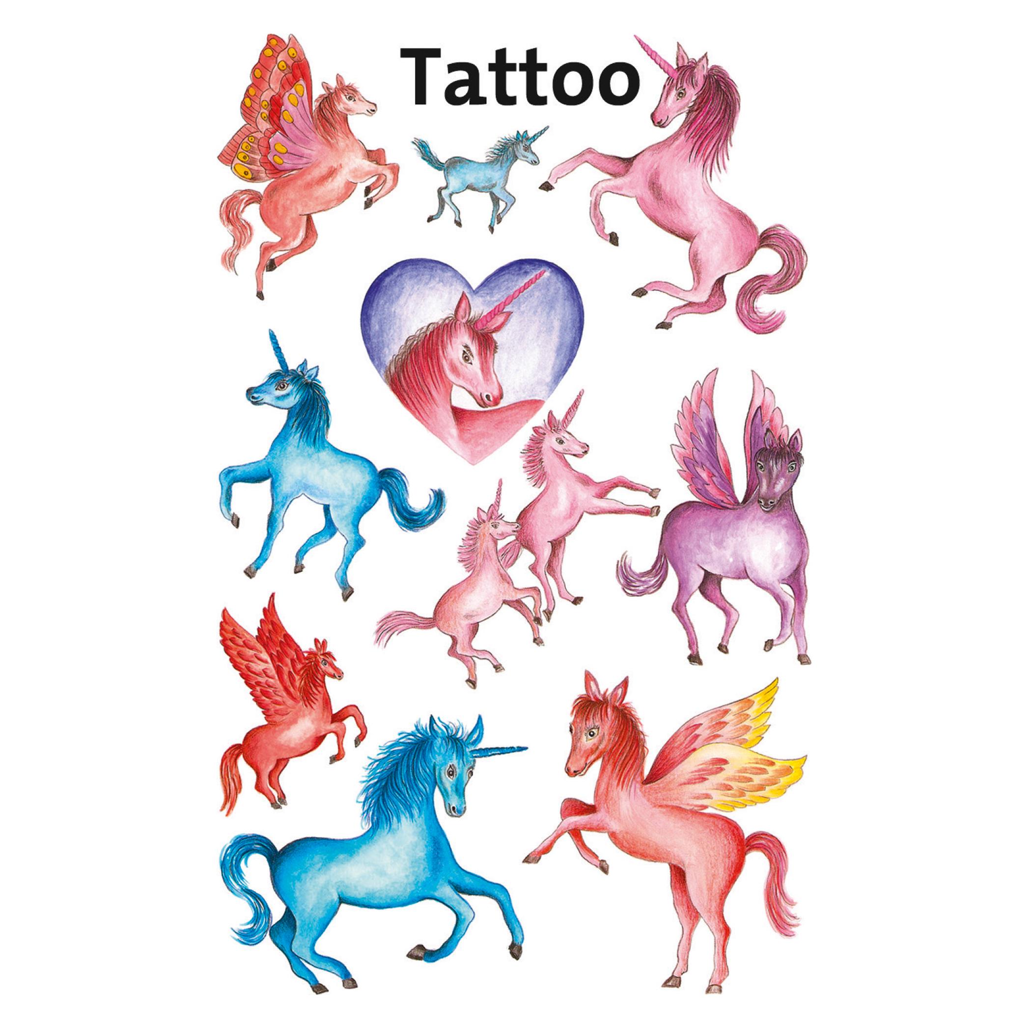 Z-Design Tattoo Pegasus (10 Sticker) (56669) Mindestbestellmenge: 10 Stück