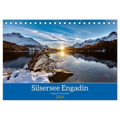 Silsersee Engadin (Tischkalender 2026 DIN A5 quer), CALVENDO Monatskalender