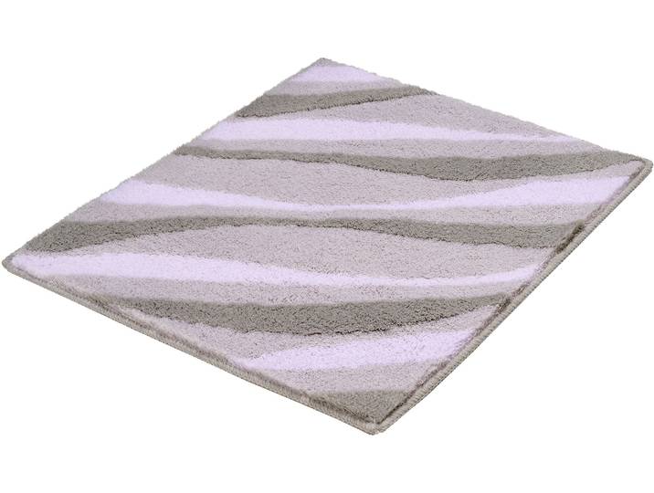 Badematte KLEINE WOLKE Dream, Badvorleger, Badezimmer Teppich , weiß (auster), H:20mm, Polyacryl, Badematten, Badematte, Badteppich, Wellen Design