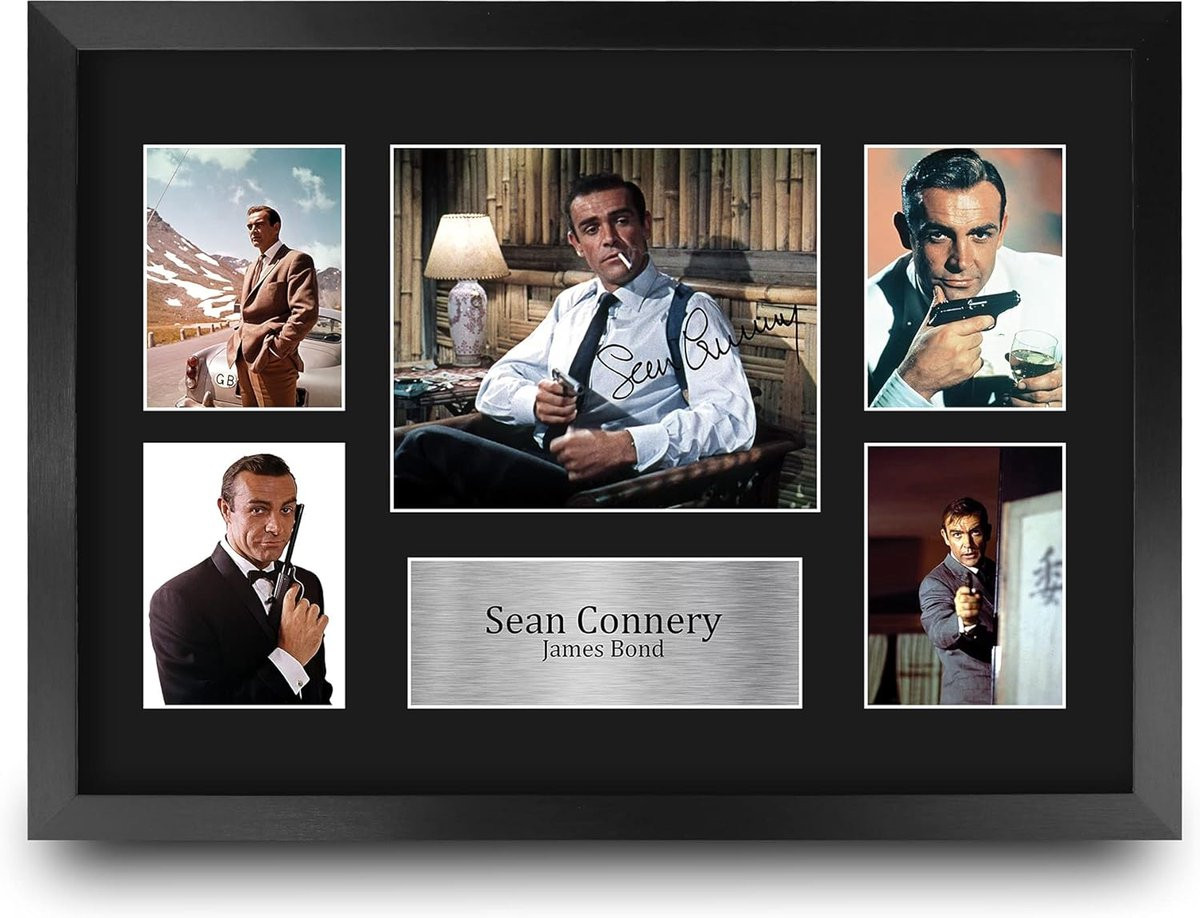 Film Poster Iconische Film Wanddecoratie met Gedrukte Handtekening Replica A3 Formaat Zwart