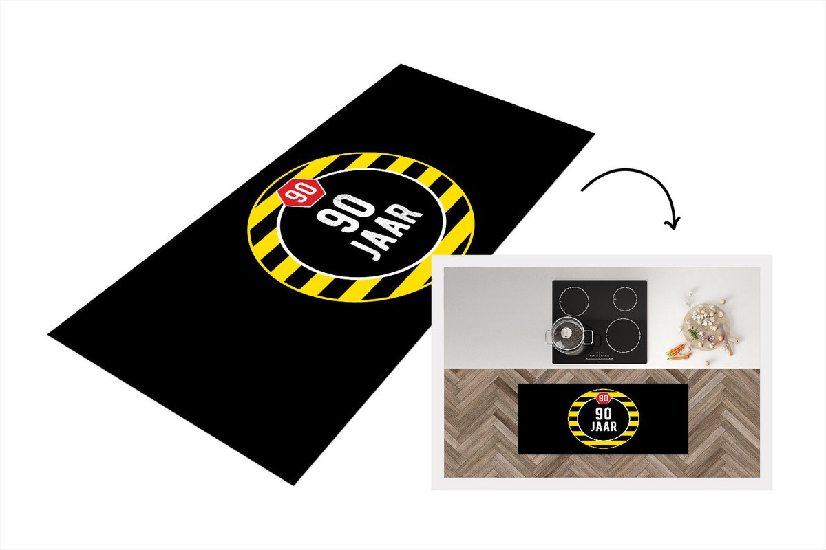 KitchenYeah Keukenloper Vinyl Rechthoekig