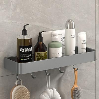 dusche caddy bad regale wand montiert gun grau lagerung veranstalter rack bad küche bad hardware anhänger bad regal raum aluminium dusche rack ecke regal platz bad dusche regal