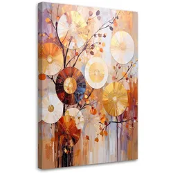 LEINWANDBILD Moderne Abstraktion Kreise 70x100cm
