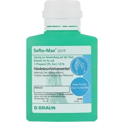 B. Braun Softa Man pure Händedesinfektion, hygienisch und chirurgisch - 100 ml – Kittelflasche 100 ml