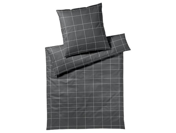 Bettwäsche Cross, Basalt Elegante / Farbe: Basalt