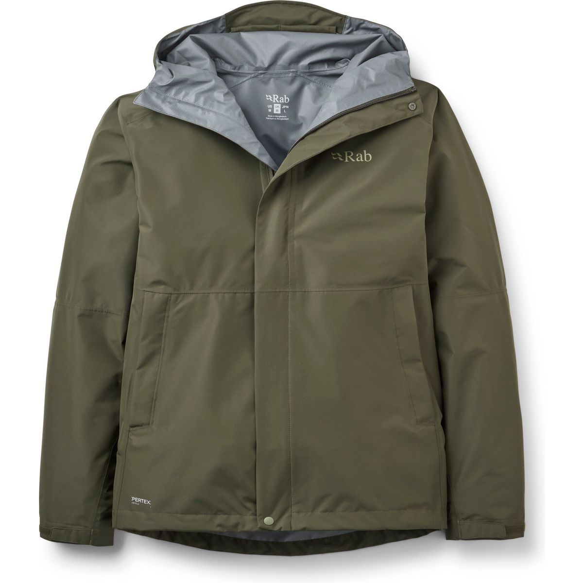 Rab Downpour Jacket army (ARM) M QWI-06-ARM-MED