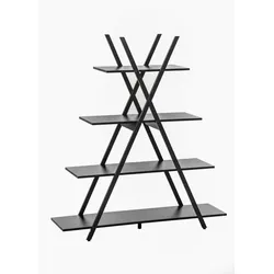 Better Home Standregal, 4 Ebenen, ca. 120 x 33 x 135 cm - Schwarz