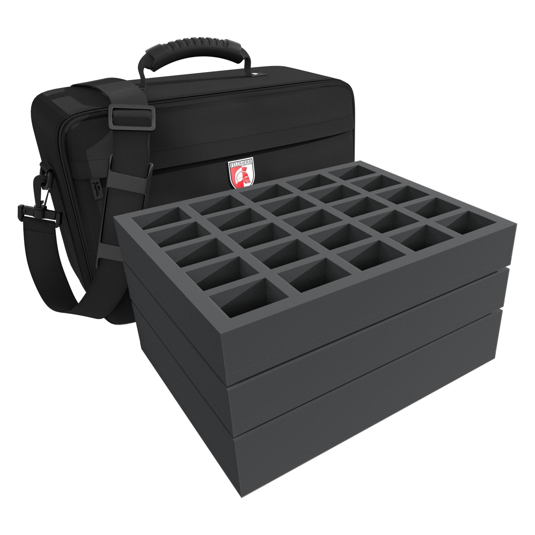 Feldherr MAX39BO - MAXI Tasche für Panzer / Monster und 50 Miniaturen auf grosser Base (Karton, Schaumstoff) (MAX39BO)