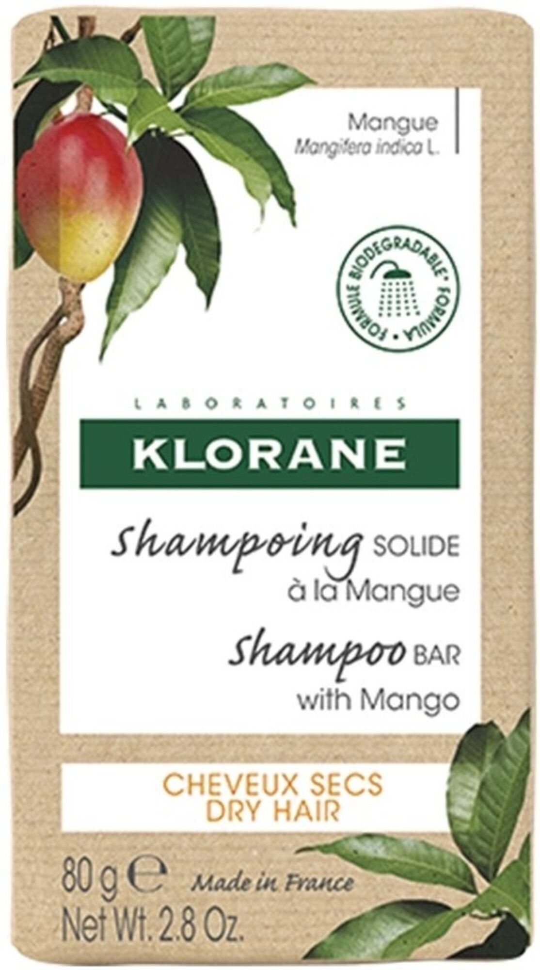 Klorane Mango Solid Shampoo 80 gr