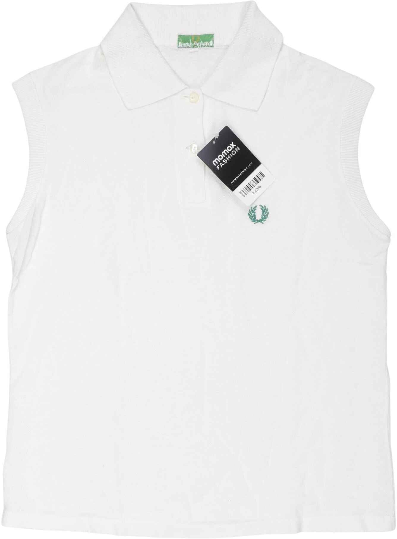 Fred Perry Damen Poloshirt, Weiß, Gr. M, kein / Etikett - Second Hand