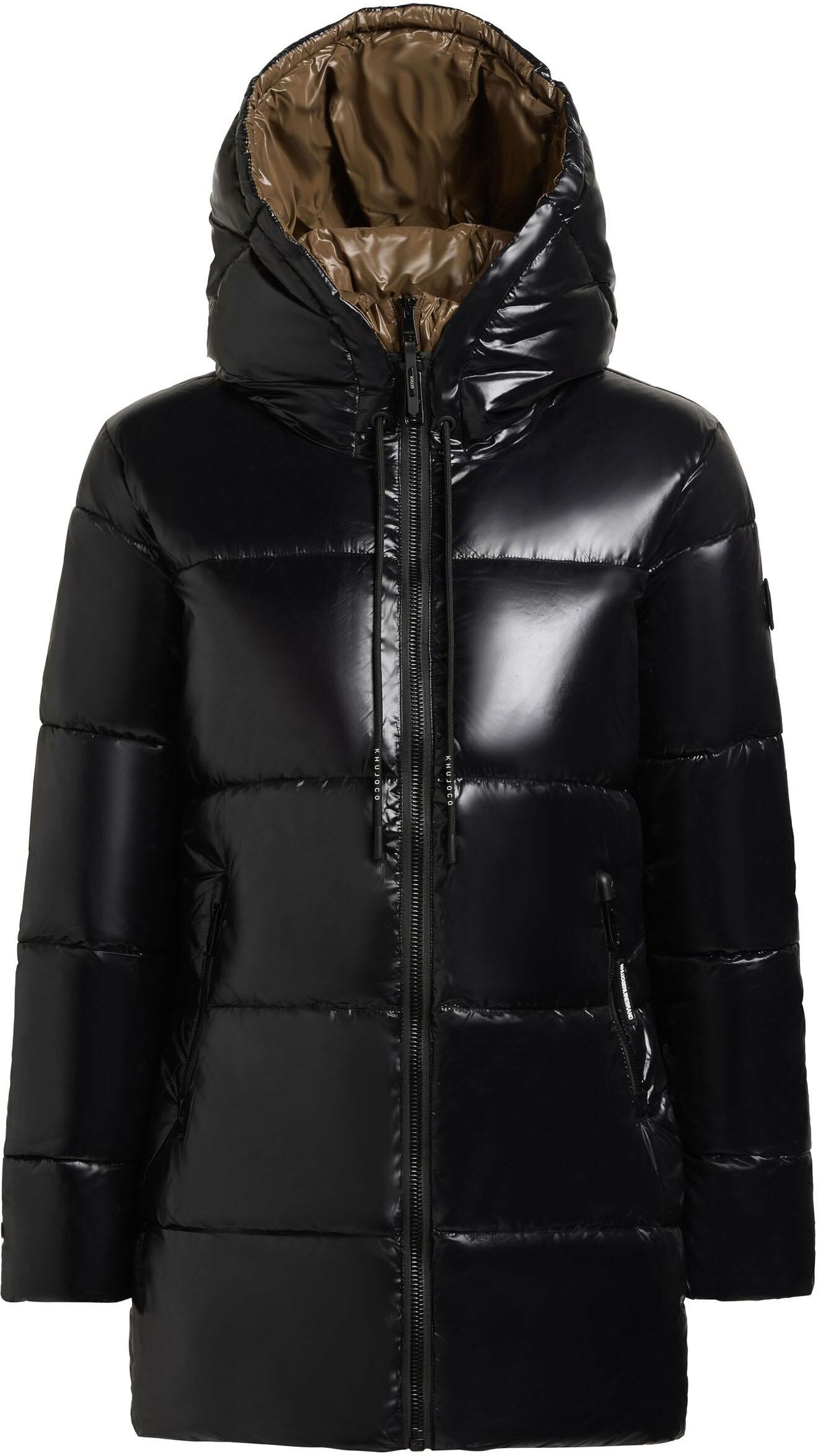 Kurzmantel KHUJO "Steppmantel Grana-YM", Damen, Gr. XS, schwarz, Obermaterial: 100% Nylon NY.  Obermaterial: Futter: 100% Nylon NY. 100% Polyester PES., Mäntel Kurzmantel