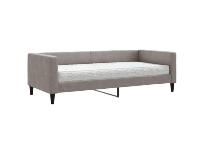 vidaXL Tagesbett mit Matratze Taupe 90x200 cm Stoff