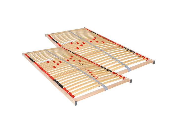 Xora Lattenrostset, Holz, Birke, Schichtholz, 3-Zonen, 160x200 cm, Federleisten mit Duokappen, Mittelgurt, individuelle Liegehärteeinstellung, nicht verstellbar, alternative Größen erhältlich, Schlafzimmer, Lattenroste, Lattenrost starr
