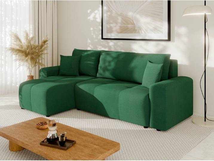 Homesy Ecksofa NOLANI Ecksofa mit Schlaffunktion & Bettkasten – Modern & Bequem