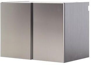 Garage TECH Nova Series Wood Base Door Wall Mounted Garage Cabinet in Metallic Gray